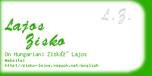 lajos zisko business card